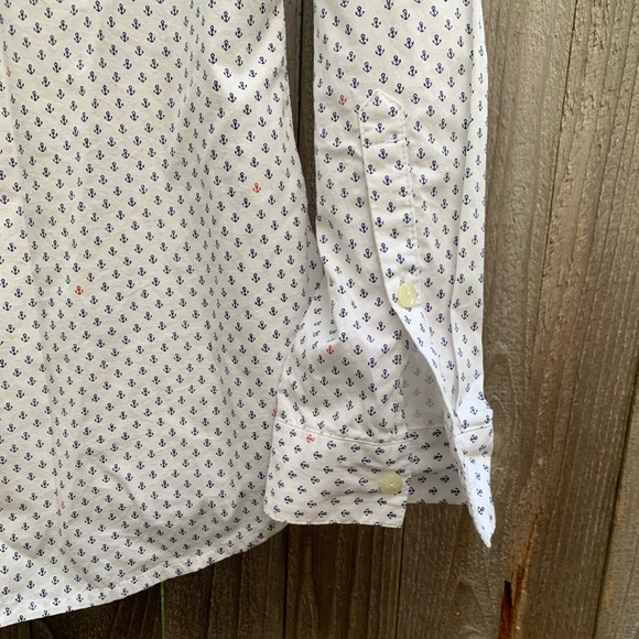 NWOT Madewell anchor print button down shirt size S - Picture 6 of 6